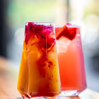 Moka & Co - Mango Dragon Fruit Refresher and Strawberry Lemonade - Coffee & Tea Near Me - Okemos, Michigan Moka & Co - Mango Dragon Fruit Refresher and Strawberry Lemonade - Coffee & Tea Near Me - Okemos, Michigan