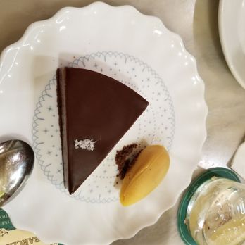 Bodega 1900 - Chocolate cake with apricot sorbet - Tapas/Small Plates Near Me - Barcelona, B Bodega 1900 - Chocolate cake with apricot sorbet - Tapas/Small Plates Near Me - Barcelona, B