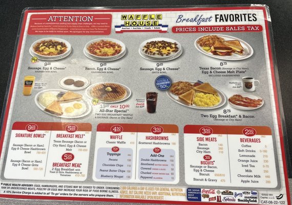 Menu photo 1 Waffle House Ruston, LA