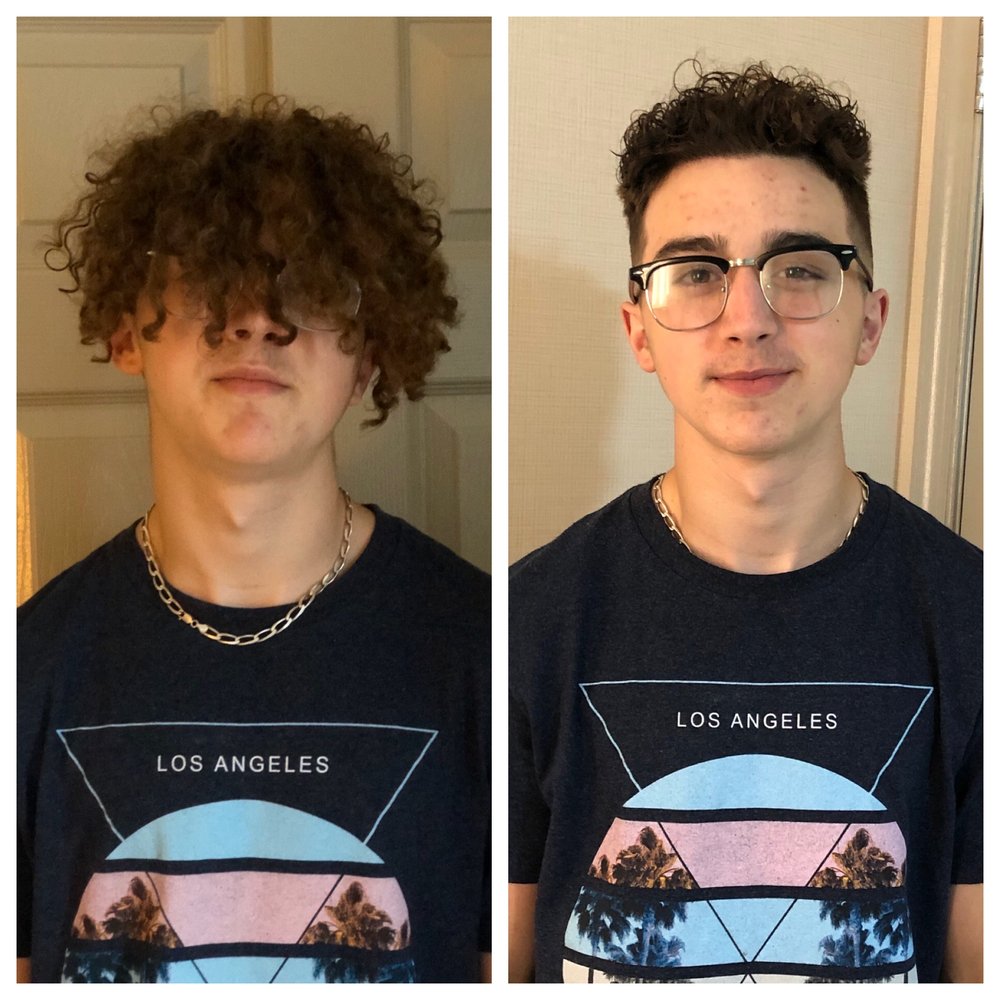 Shaving Grace Barbers - Kadens before and after his cut at shaving grace. - Barbers Near Me - Exton, Pennsylvania Shaving Grace Barbers - Kadens before and after his cut at shaving grace. - Barbers Near Me - Exton, Pennsylvania