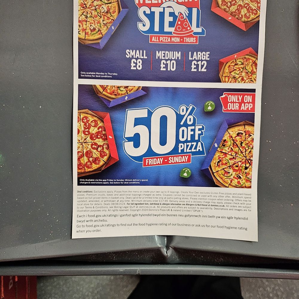 Domino's Pizza - Fantastic Deals - Pizza Near Me - Cumbernauld, NLK Domino's Pizza - Fantastic Deals - Pizza Near Me - Cumbernauld, NLK
