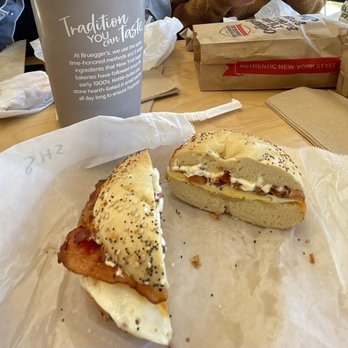 Bruegger's Bagels - Sriracha honey sunrise - Bagels Near Me - Temecula, California Bruegger's Bagels - Sriracha honey sunrise - Bagels Near Me - Temecula, California