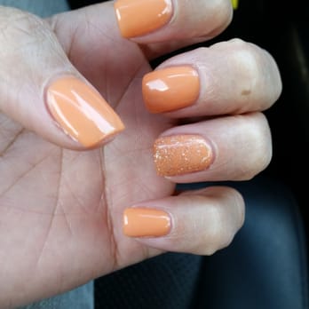 Brio Spa and Nail Salon - A beautiful peach. - Nail Salons Near Me - Marlton, New Jersey