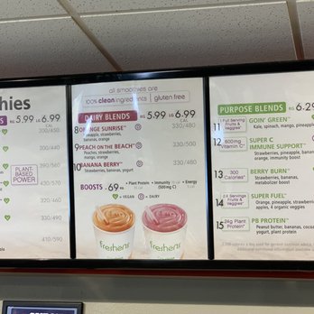 Big Apple Bagels - Smoothie menu. - Breakfast & Brunch Near Me - Lutz, Florida