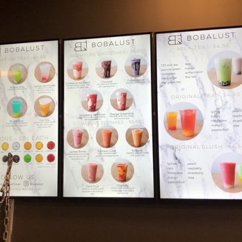 BobaLust - Menu - Bubble Tea Near Me - Federal Way, Washington