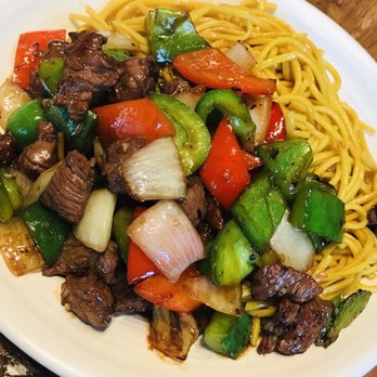 Hiccups & Churroholic - Garlic Noodles with Shaken Beef - My Go To! U can ask for easy onions if u prefer as I did! - Asian Fusion Near Me - Tampa, Florida Hiccups & Churroholic - Garlic Noodles with Shaken Beef - My Go To! U can ask for easy onions if u prefer as I did! - Asian Fusion Near Me - Tampa, Florida