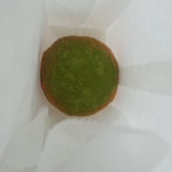 Hamadaya Bakery - green tea puff with red bean filling $2.25 i think - another disappointment!! dry and hard puff!! - Bakeries Near Me - Irvine, California