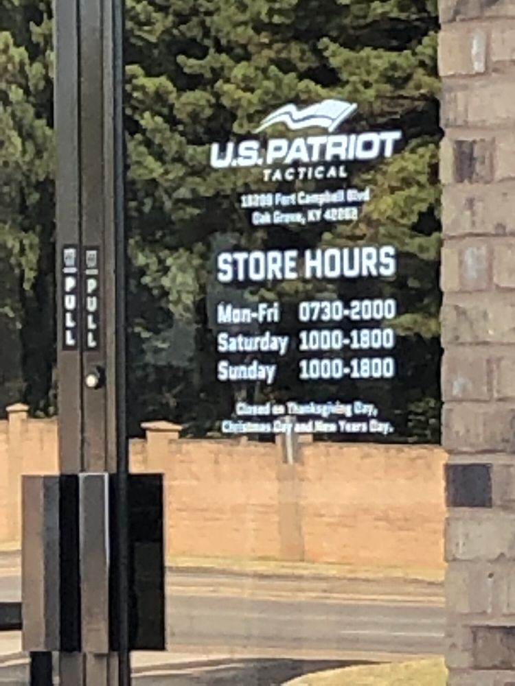 US PATRIOT TACTICAL Updated September 2024 16298 Fort Campbell Blvd