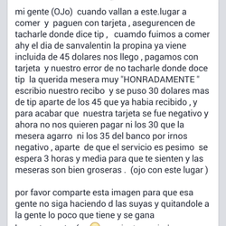 Los Fernandez Restaurant - Cuidado. Con sus tarjetas.