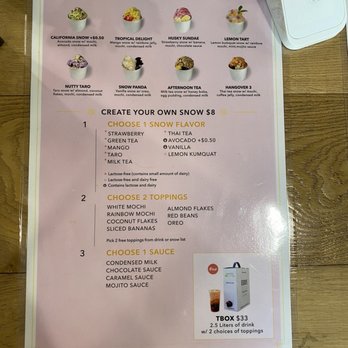 Teaspoon - Shaved ice menu - Bubble Tea Near Me - San Ramon, California Teaspoon - Shaved ice menu - Bubble Tea Near Me - San Ramon, California
