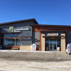 Grasslands Market - Front of the store. Attached to a liquor store.