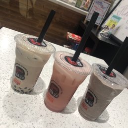 KF Milk Tea Bubble, Yogurt Strawberry Lemonade, Oreo Slush