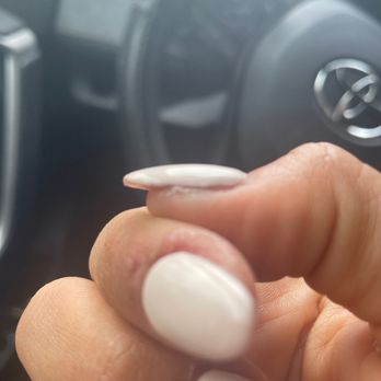 Chic Nails & Lashes - Sides are uneven & thick - Nail Salons Near Me - Los Angeles, California