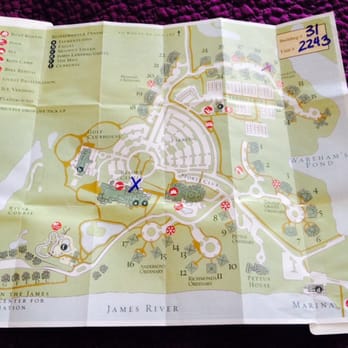 Kingsmill Resort - Map that they provide you of the property upon check-in - Golf Near Me - Williamsburg, Virginia Kingsmill Resort - Map that they provide you of the property upon check-in - Golf Near Me - Williamsburg, Virginia