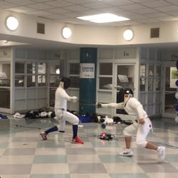 Stuyvesant High School - Fencing demo during Stuyvesant Homecoming