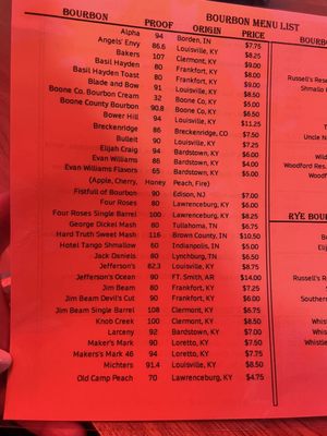 Menu photo 7 Barbecue And Bourbon Speedway, IN