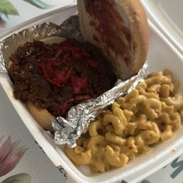 Chopped BBQ Rib Sandwich