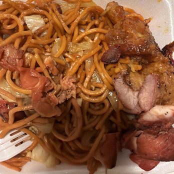 Mr. You Express - The chow mein  was really heavy in greasy. The teriyaki chicken was burned and the orange chicken was thick and saggy.. - Chinese Near Me - Montclair, California