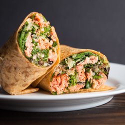 Molly's Garden - Salmon Caesar Wrap - best seller!