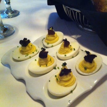 Ocean Prime - White Truffle Caviar Deviled Eggs - Seafood Near Me - Orlando, Florida Ocean Prime - White Truffle Caviar Deviled Eggs - Seafood Near Me - Orlando, Florida