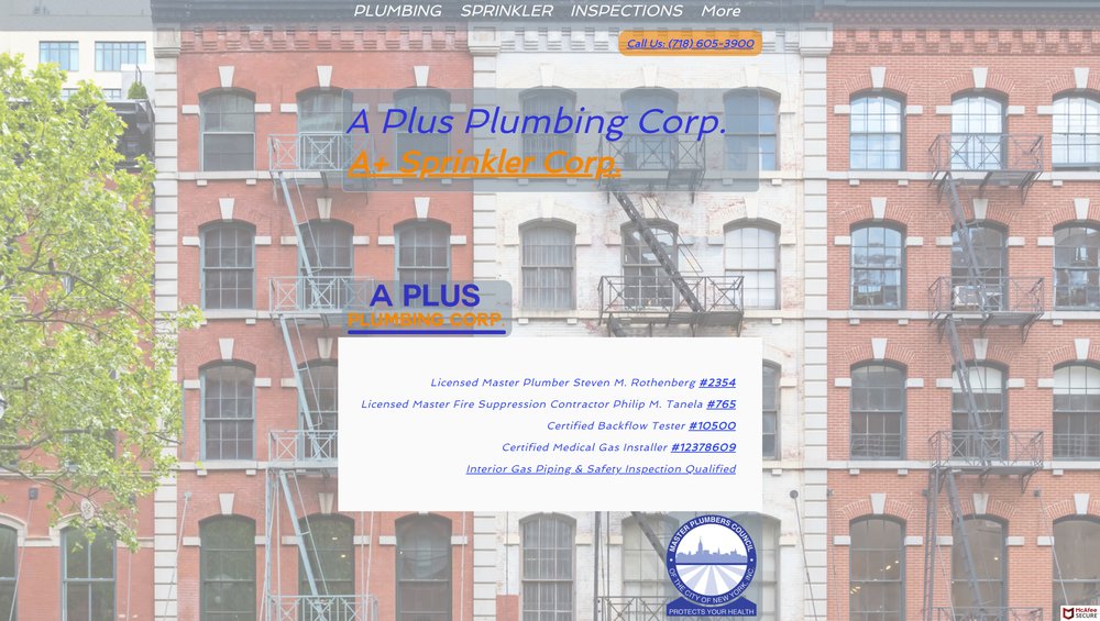 Slide of A Plus Plumbing