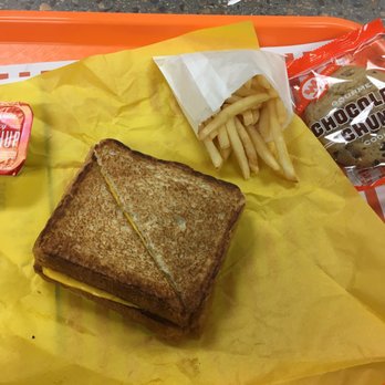 Whataburger - Grilled cheese with fries and chocolate chip cookie - Burgers Near Me - San Antonio, Texas