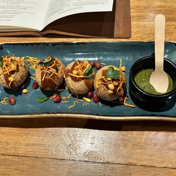 Traveler's Table - Pani Puri - SO FLAVORFUL - Cocktail Bars Near Me - Houston, Texas