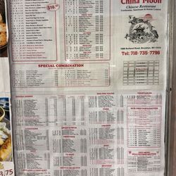 China Moon - Menu