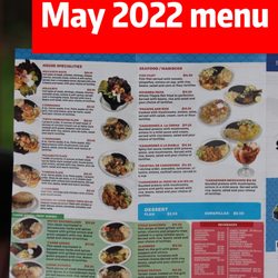 El Pulgarcito III - Menu as of May 2022