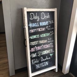 Kohli’s Downtown Nutrition - Daily deal board