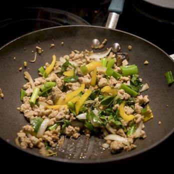 Thai Is Fun - what I cooked up! Thai chicken and basil - Cooking Classes Near Me