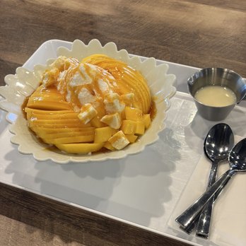 BBQ 21 - Mango cheesecake bingsoo - Korean Near Me - Fairfax, Virginia BBQ 21 - Mango cheesecake bingsoo - Korean Near Me - Fairfax, Virginia
