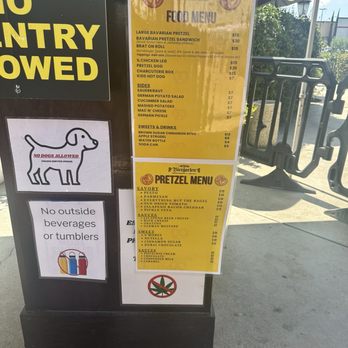 Old World Village - Pretzel fest menu - Shopping Centers Near Me - Huntington Beach, California
