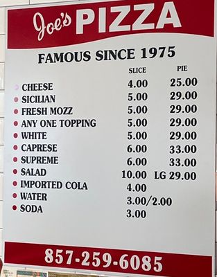 Menu photo 6 Joe's Pizza Cambridge, MA