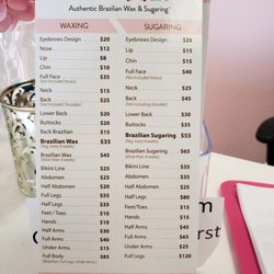 Relax & Wax - List of services