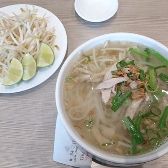 The Pho Restaurant - [Hu Tieu Ga] $9.75 - shredded chicken in chicken broth served with fresh rice noodles, YUM - Vietnamese Near Me - Markham, Ontario