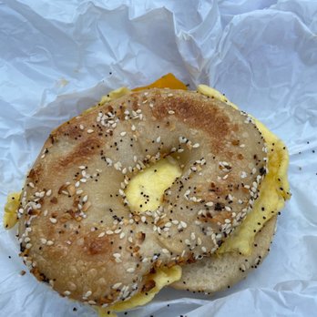 Bodo's Bagels - Egg & cheddar on everything - Bagels Near Me - Charlottesville, Virginia
