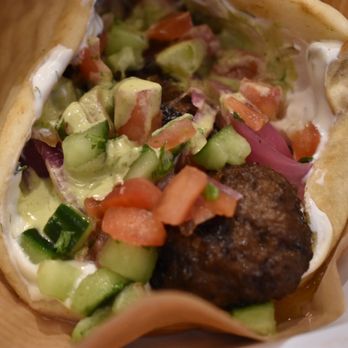 CAVA - Pita with grilled meatballs - Mediterranean Near Me - Nashville, Tennessee
