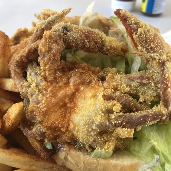 Hook & Anchor - Soft shell crab Po' Boy. - Seafood Near Me - Costa Mesa, California Hook & Anchor - Soft shell crab Po' Boy. - Seafood Near Me - Costa Mesa, California