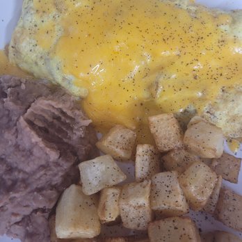 Butcher Boy Taco House - Bacon egg and cheese omelet with guacamole (not in pic). - Mexican Near Me - New Braunfels, Texas