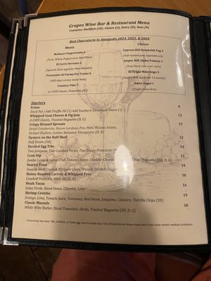 Menu photo 2 Grapes Wine Bar Annapolis, MD