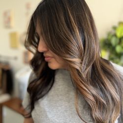 Brunette balayage