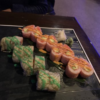 Ichigo Ichie - Left to right: Patriot roll and the Sweetheart roll - Sushi Bars Near Me - Franklin, Massachusetts Ichigo Ichie - Left to right: Patriot roll and the Sweetheart roll - Sushi Bars Near Me - Franklin, Massachusetts