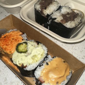 Musubi Square - Spam TRIO (3piece) and Bulgogi BBQ(Beef) - Asian Fusion Near Me - Anaheim, California Musubi Square - Spam TRIO (3piece) and Bulgogi BBQ(Beef) - Asian Fusion Near Me - Anaheim, California