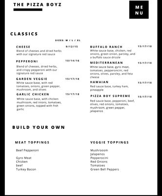 Menu photo 1 Pizza Boyz Citrus Heights, CA Menu photo 1 Pizza Boyz Citrus Heights, CA
