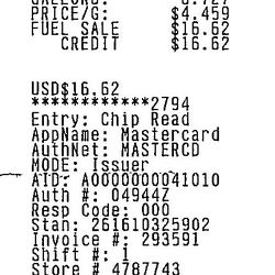 Starner's Quik Shoppe - 20 septembre 2023 /$16.62 de MID