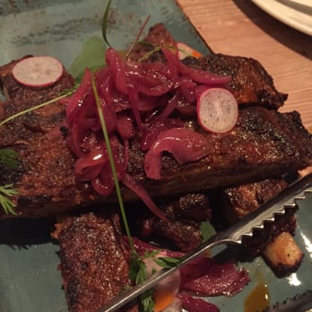 Lechon - Pork ribs with honey lemon marmalade. Amazing. - Tapas Bars Near Me - Portland, Oregon