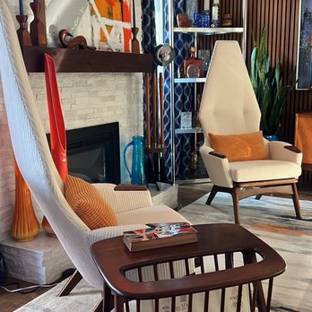 Twelve Twenty - Two Ivory Adrian Pearsall 2056C lounge chairs restored. - Antiques Near Me - Dallas, Texas Twelve Twenty - Two Ivory Adrian Pearsall 2056C lounge chairs restored. - Antiques Near Me - Dallas, Texas