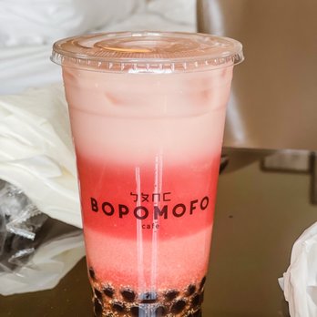 Bopomofo Cafe - Watermelon oat drink with boba - Bubble Tea Near Me - San Gabriel, California Bopomofo Cafe - Watermelon oat drink with boba - Bubble Tea Near Me - San Gabriel, California