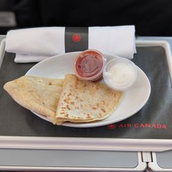 Air Canada - Chicken quesadilla snack